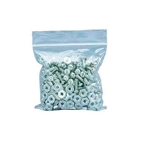 Rd Plastics Co Reclosable Poly Bags, 3"W x 5"L, 2 Mil, Clear, 1000/Pack A17